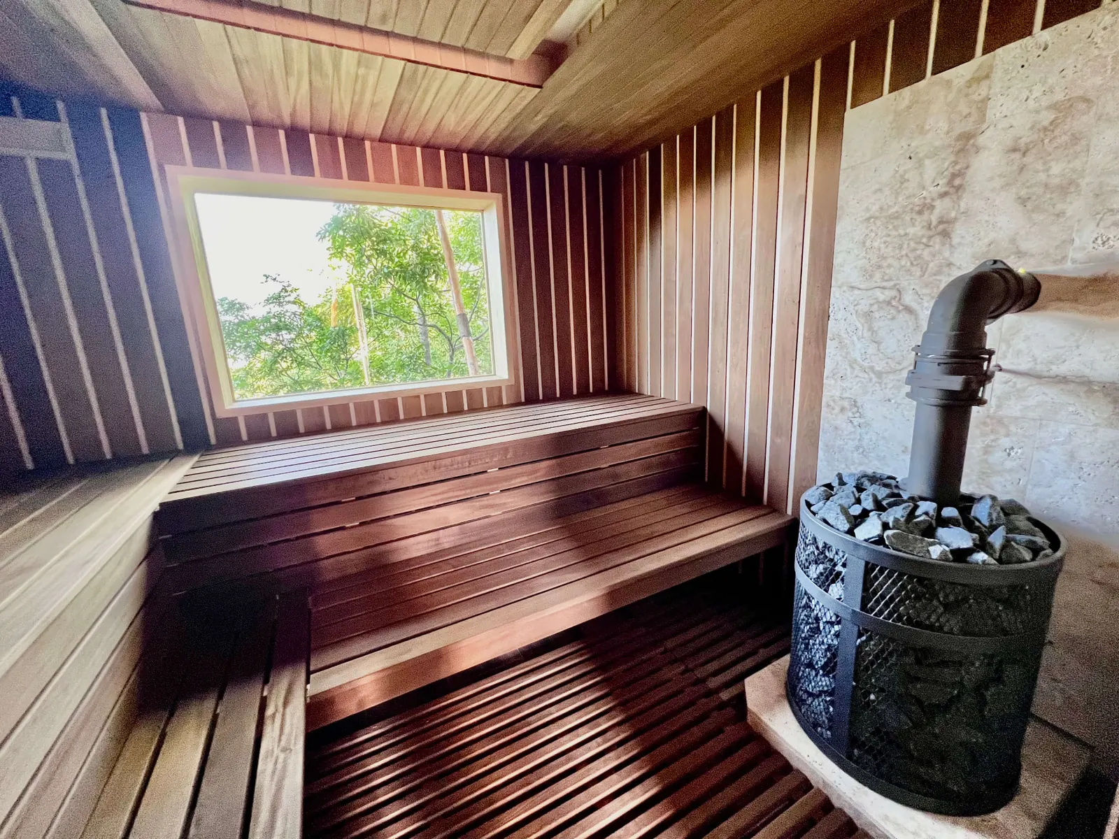 Sauna and evening bonfire